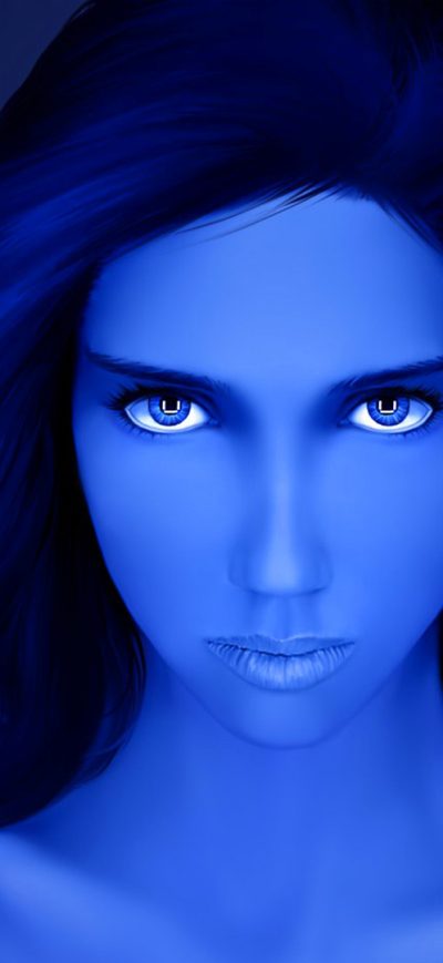 Fond d'écran iPhone Artistic Blue Girl