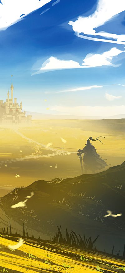 Fond d'écran iPhone Castle In Desert 4k