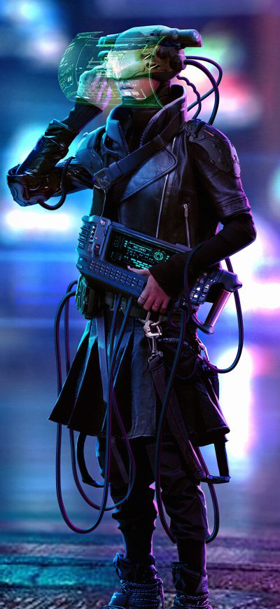 Fond d'écran iPhone Retrunner Cyberpunk Scifi 4k