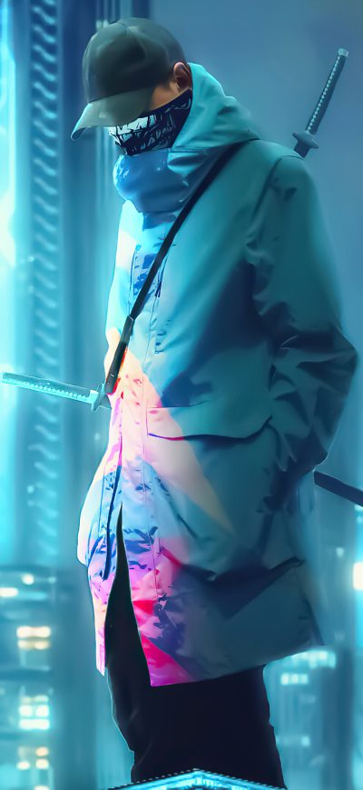 Fond d'écran iPhone Cyberpunk Legion 4k