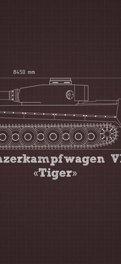 Fond d'écran iPhone Military Tank Blueprints