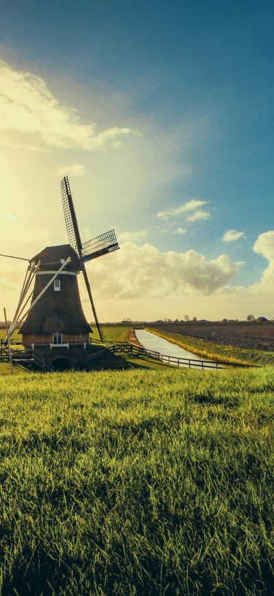 Fond d'écran iPhone Windmill 5k