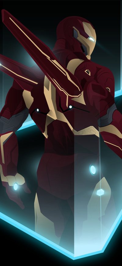 Fond d'écran iPhone Iron Man Infinity War Art