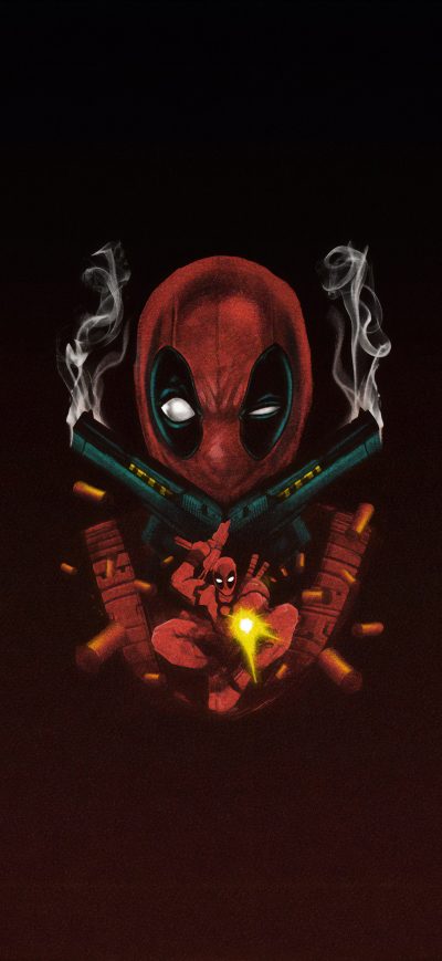 Fond d'écran iPhone Deadpool Guns And Me 4k