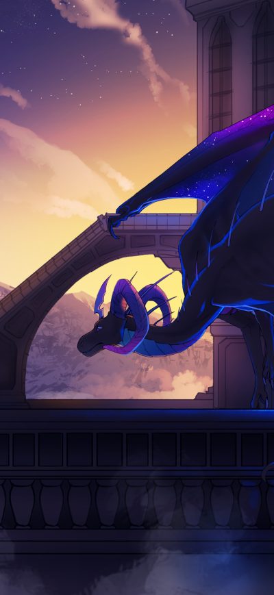 Fond d'écran iPhone Astrail Dusk Dragon 5k
