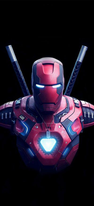 Fond d'écran iPhone Iron Deadpool Art