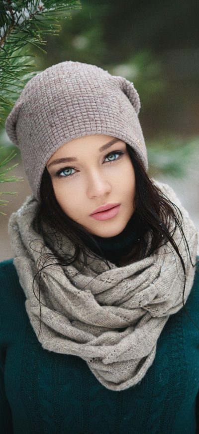 Fond d'écran iPhone Angelina Petrova Blue Eyes