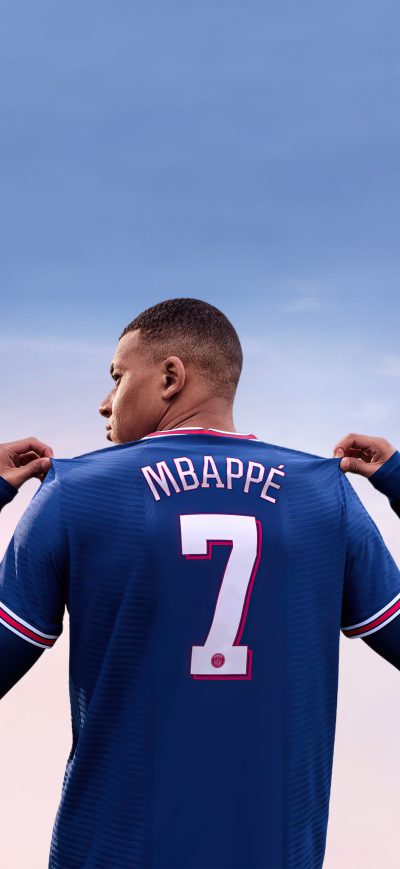 Fond d'écran iPhone Kylian Mbappe Fifa 22 5k