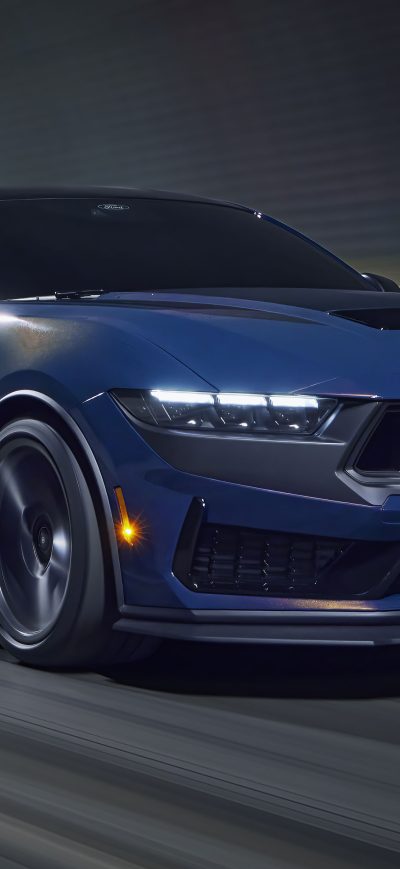 Fond d'écran iPhone 2024 Ford Mustang Dark Horse 5k