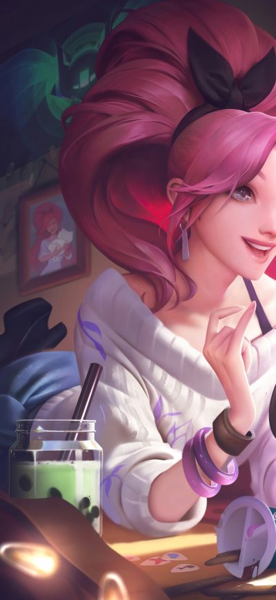 Fond d'écran iPhone Seraphine League Of Legends Kda 4k