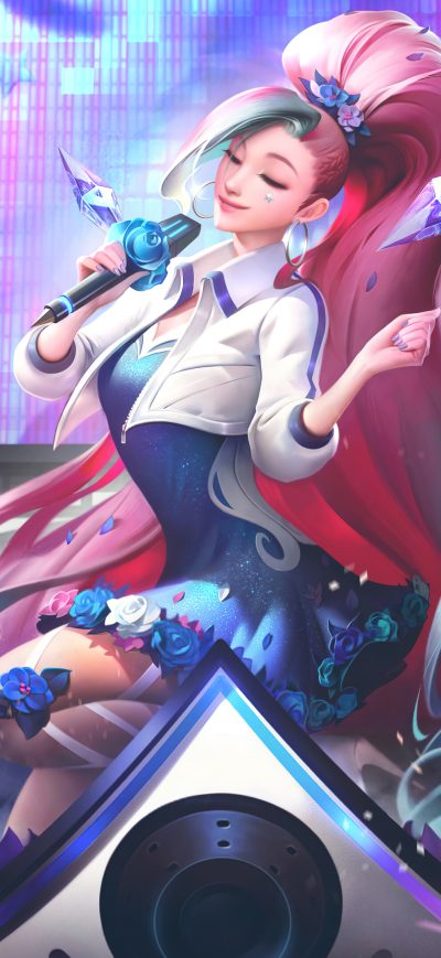 Fond d'écran iPhone Seraphine League Of Legends 4k
