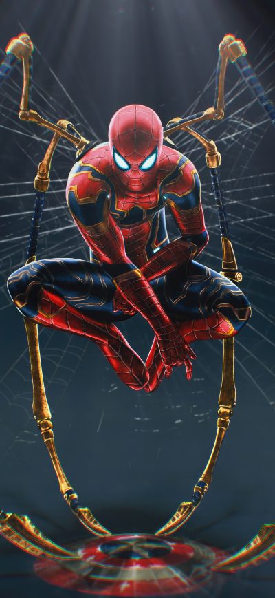 Fond d'écran iPhone Iron Spiderman Marvel Mcu