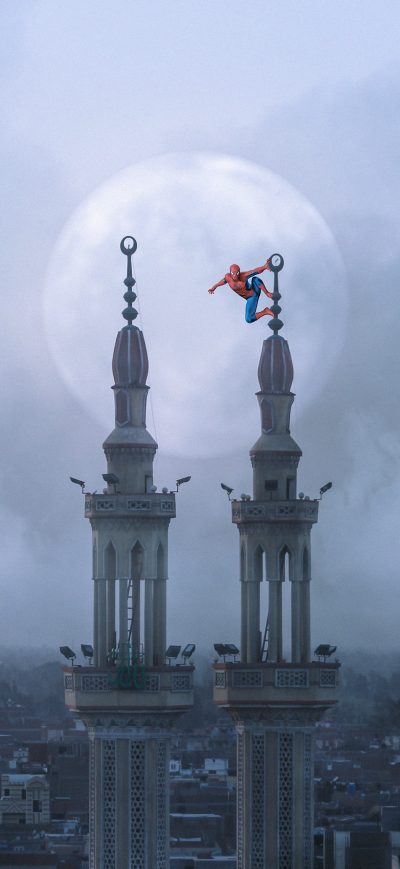 Fond d'écran iPhone Spiderman Up