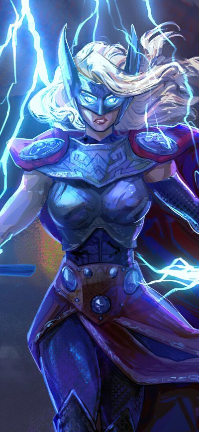 Fond d'écran iPhone Lady Thor 2020 4k