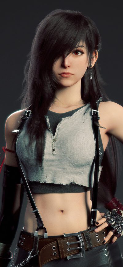 Fond d'écran iPhone Tifa Lockhart Artwork 4k