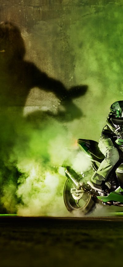 Fond d'écran iPhone Kawasaki Z300 2018 4k