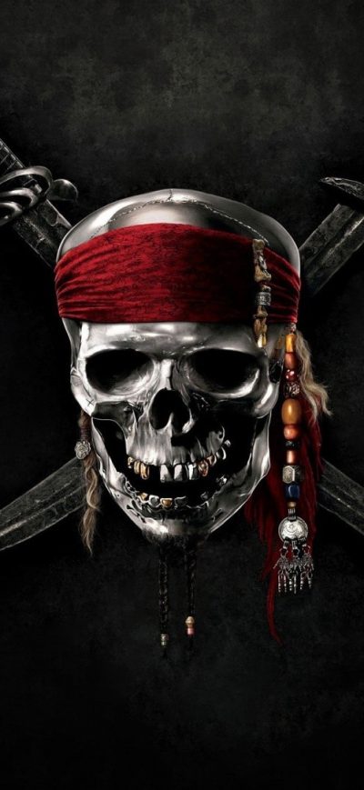 Fond d'écran iPhone Pirates OF The Caribbean Skull