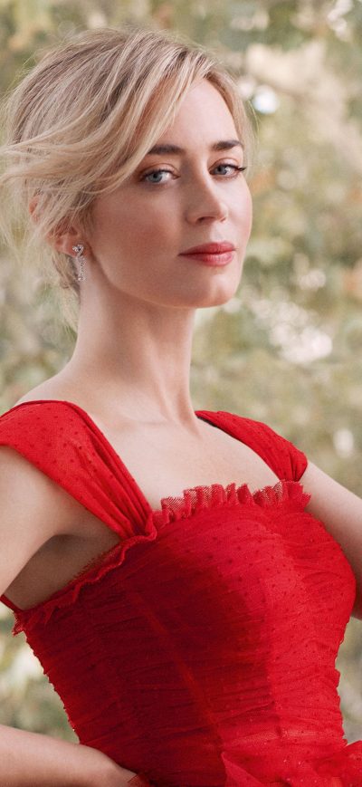 Fond d'écran iPhone Emily Blunt Harper Bazaar Jan 2019 4k