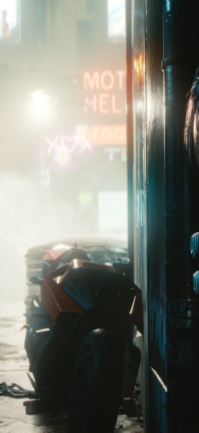 Fond d'écran iPhone Cyberpunk 2077 2018 4k