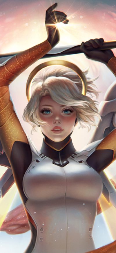 Fond d'écran iPhone Mercy Overwatch Game