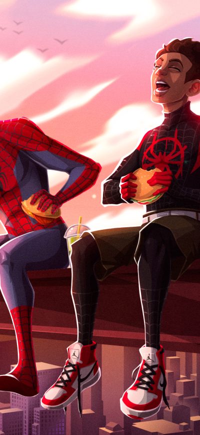 Fond d'écran iPhone SpiderMan Into The Spider Verse New Artwork 4k