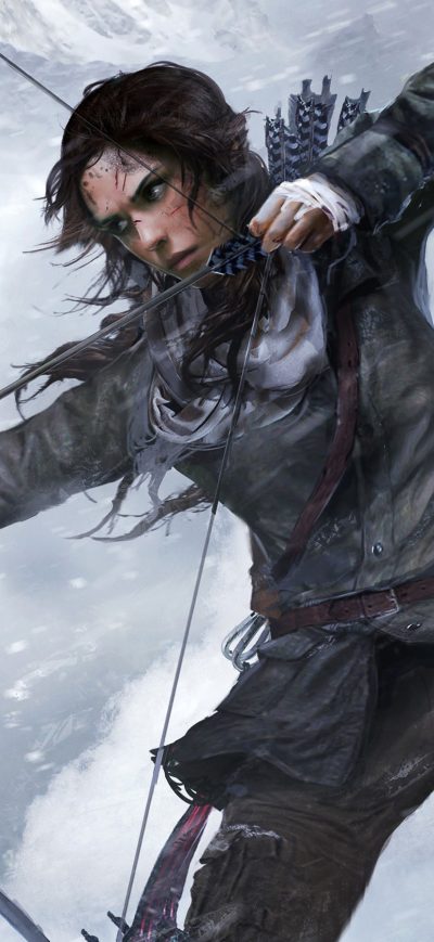 Fond d'écran Rise Of The Tomb Raidel Artwork sur iPhone
