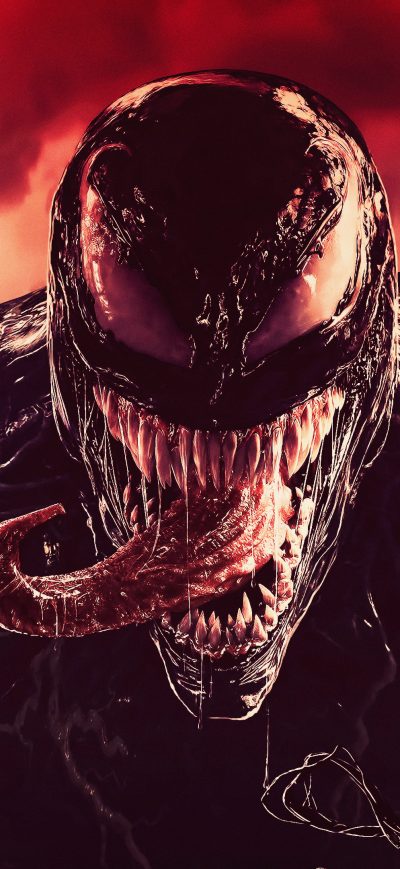 Fond d'écran iPhone Venom Tounge Out Digital Art 4k