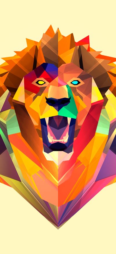 Fond d'écran iPhone Abstract Tiger Facet