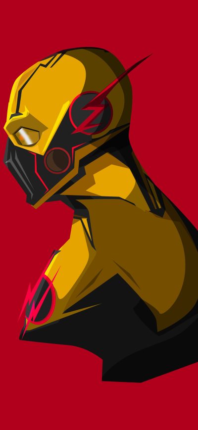 Fond d'écran iPhone Reverse Flash Minimalism 4K