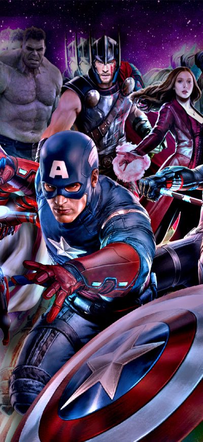 Fond d'écran iPhone The Avengers Marvel Comics