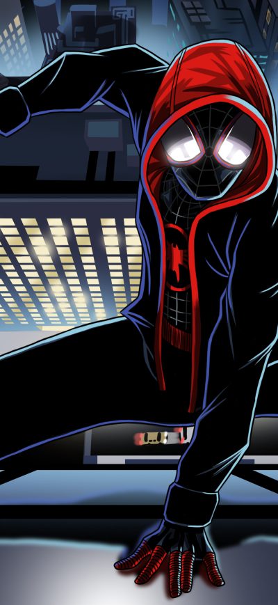 Fond d'écran iPhone SpiderMan Into The Spider Verse Movie Art