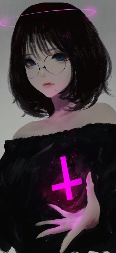 Fond d'écran Anime Cross Girl sur iPhone