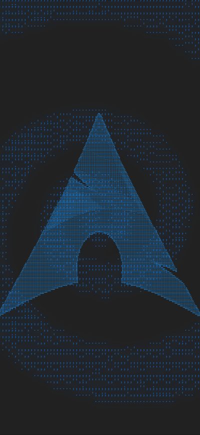 Fond d'écran iPhone Arch Linux Minimalism 4k