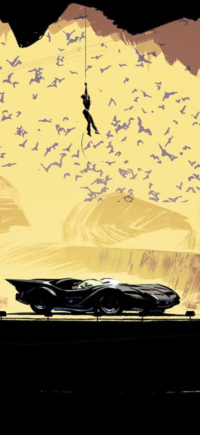 Fond d'écran iPhone Batcave Catwoman DC Comics Artwork