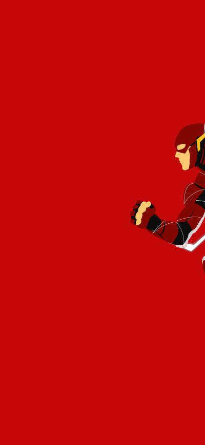 Fond d'écran iPhone Justice League Flash Minimalism