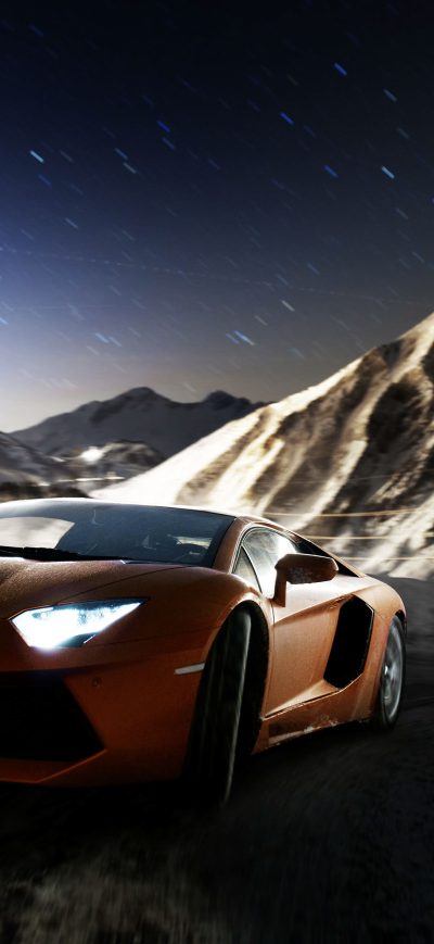 Fond d'écran Lamborghini Aventador LP700 4 sur iPhone