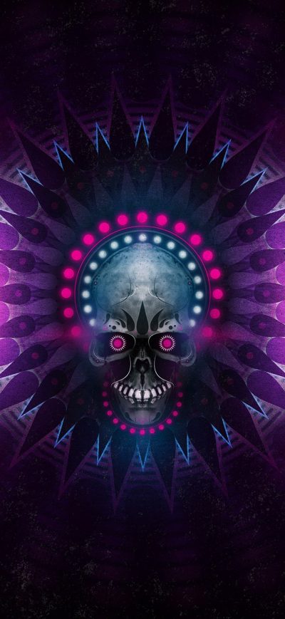 Fond d'écran iPhone Skull Digital Art