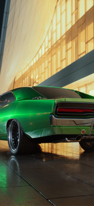Fond d'écran iPhone Dodge Charger 1969 RT Rear