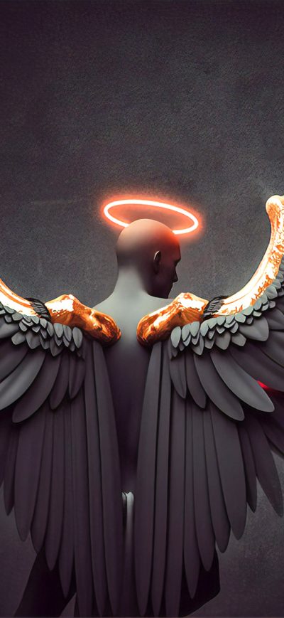 Fond d'écran iPhone Black Angel Sadness