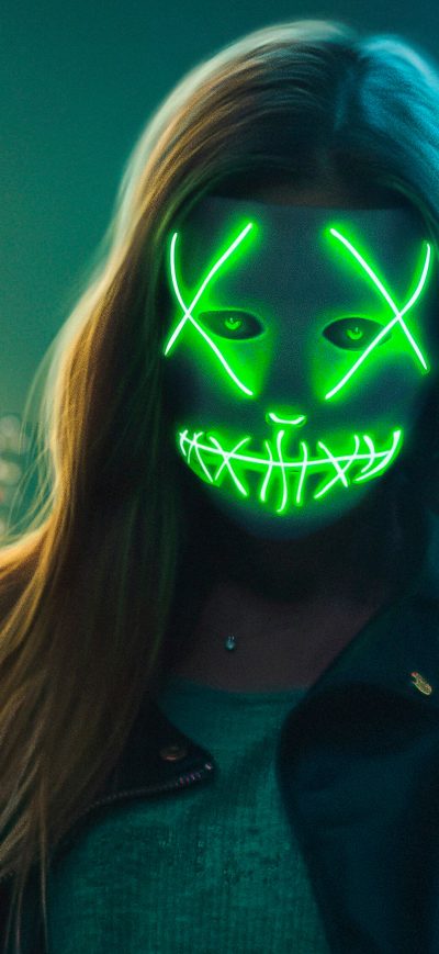 Fond d'écran iPhone Neon Eye Mask Girl