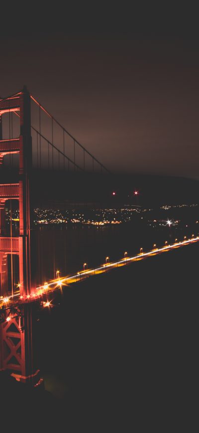 Fond d'écran iPhone Golden Gate Bridge At Night Time