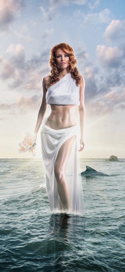 Fond d'écran iPhone Women Coming Out Of Sea Water