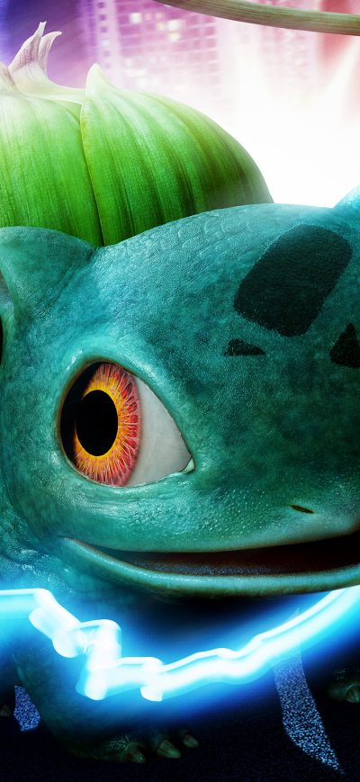 Fond d'écran iPhone Detective Pikachu Bulbasaur 5k