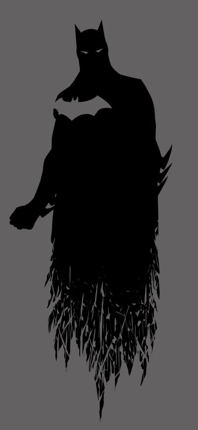 Fond d'écran Batman Dceu Minimalism 8k sur iPhone