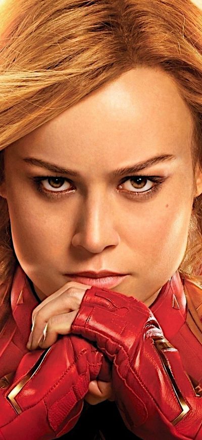 Fond d'écran iPhone Captain Marvel Brie Larson