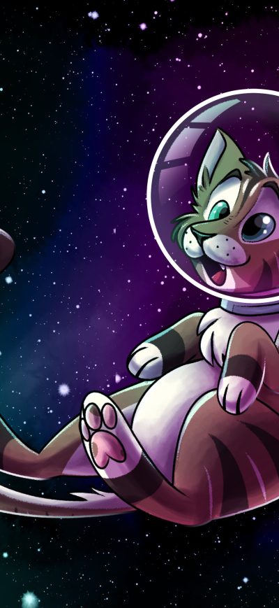 Fond d'écran iPhone Catstronaut 4k