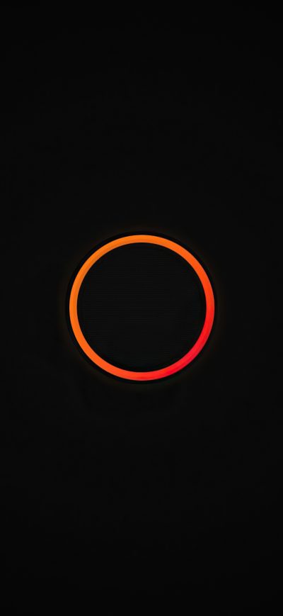 Fond d'écran iPhone Dark Simple Circle 4k