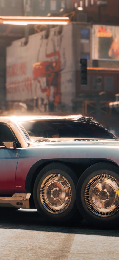 Fond d'écran iPhone Cyberpunk 2077 Cars