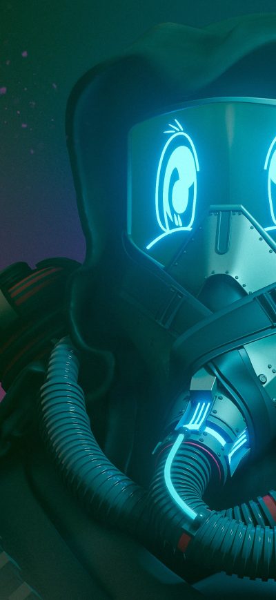 Fond d'écran iPhone Cyberpunk Robot 4k