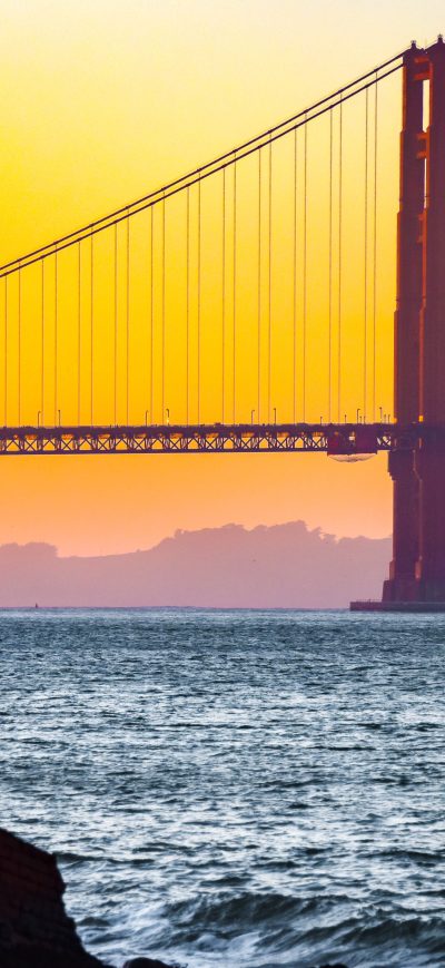 Fond d'écran iPhone Golden Gate Bridge Dusk Time 5k